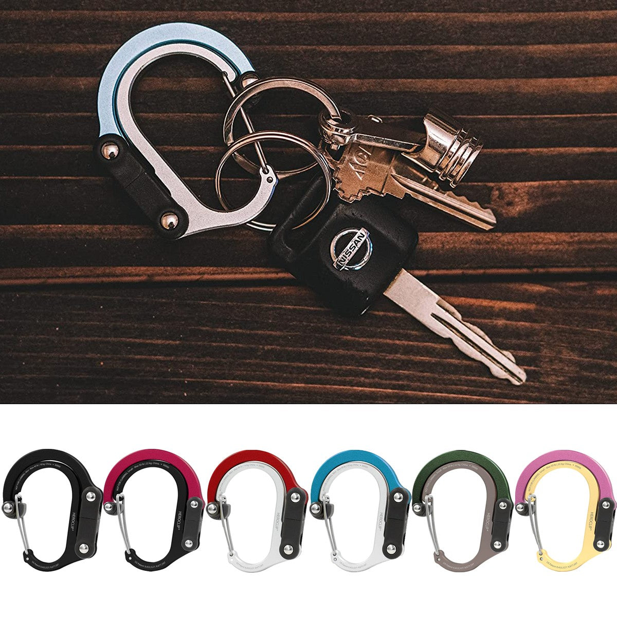Small Hybrid Camping Gear Clip - Multi-Color Outdoor Clipping Tool