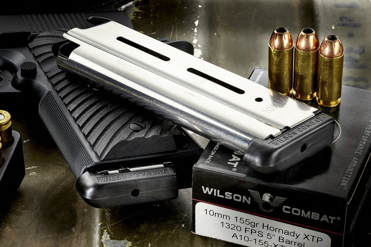 10mm 9-Round Full Size Magazine for 1911 Pistols - Stainless Steel