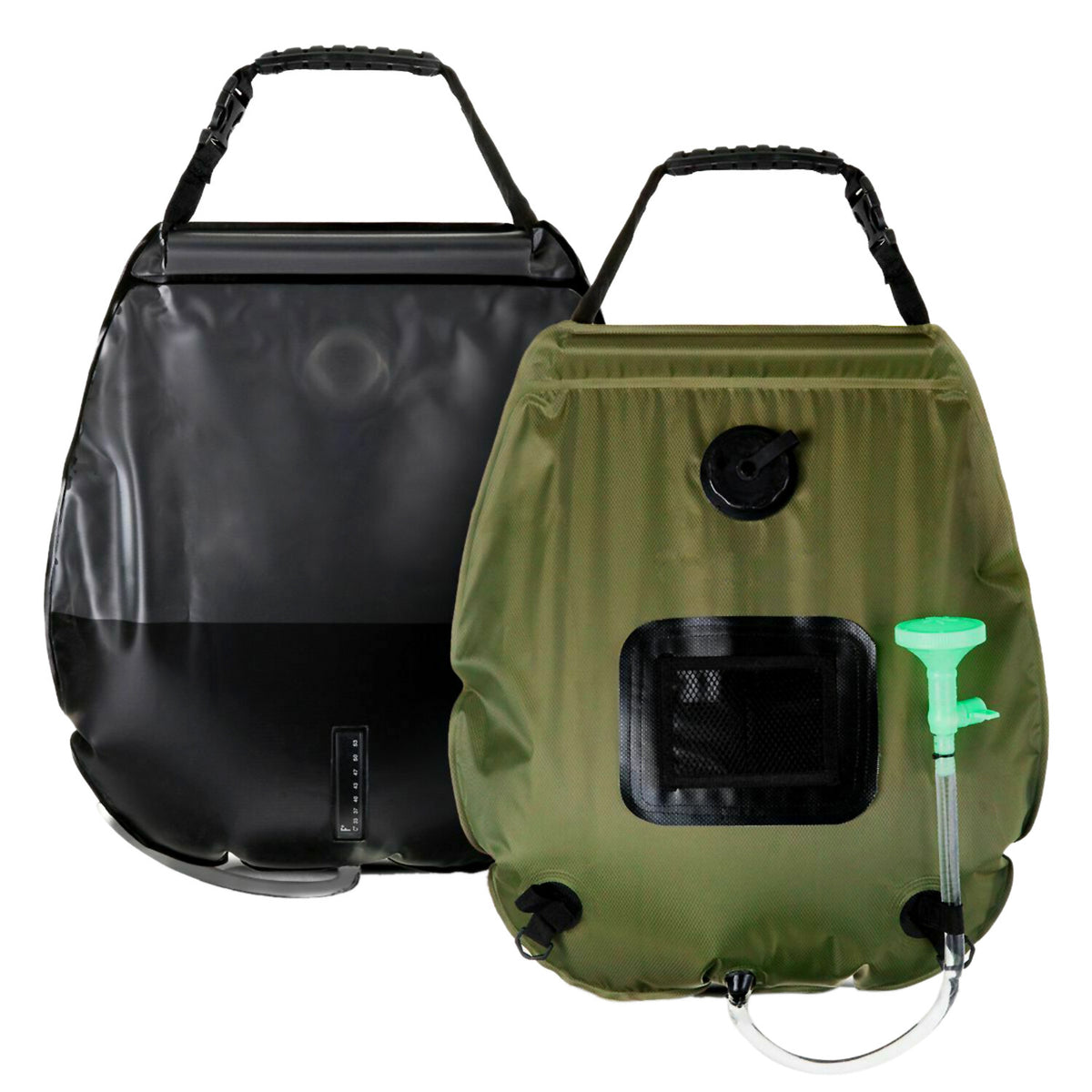 20L Portable Solar Heated Camping Shower Bag with Temperature Display