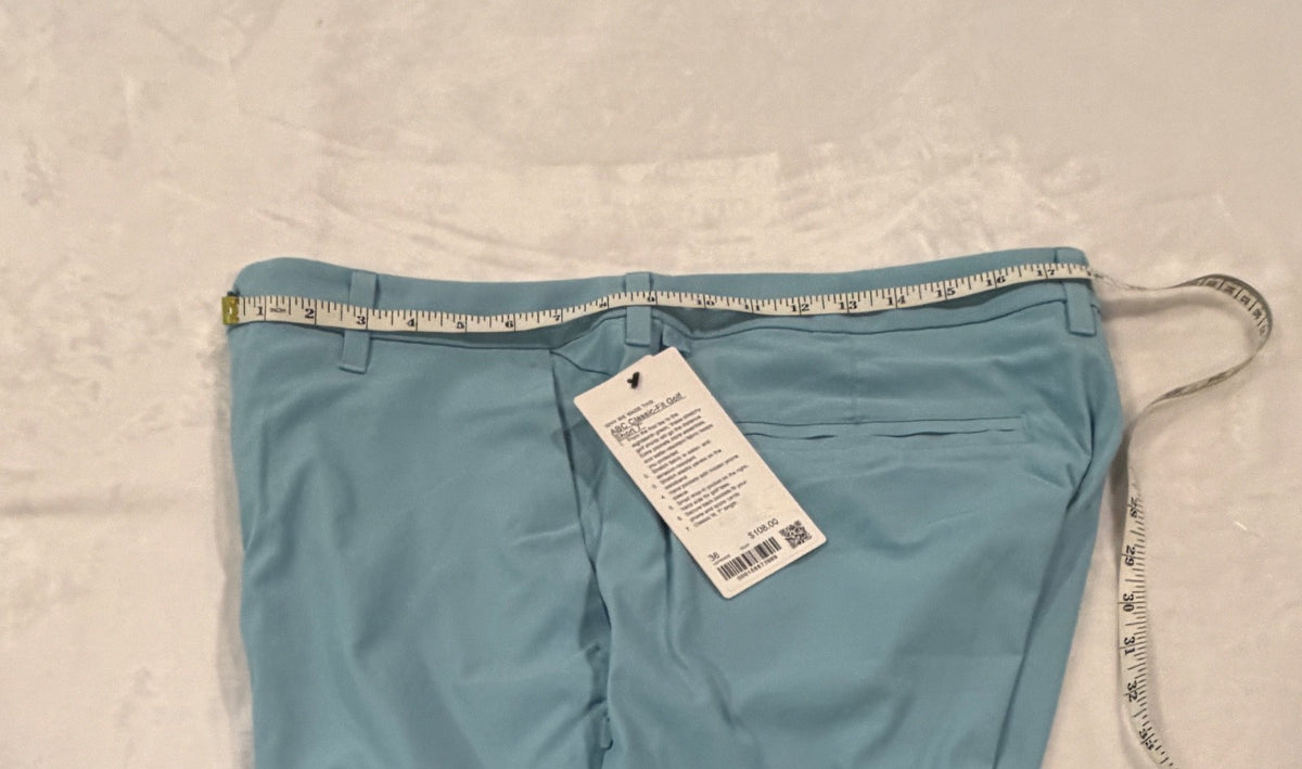 Men's 7-Inch Golf Shorts with UV Protection Moisture-Wicking Performance Light Blue