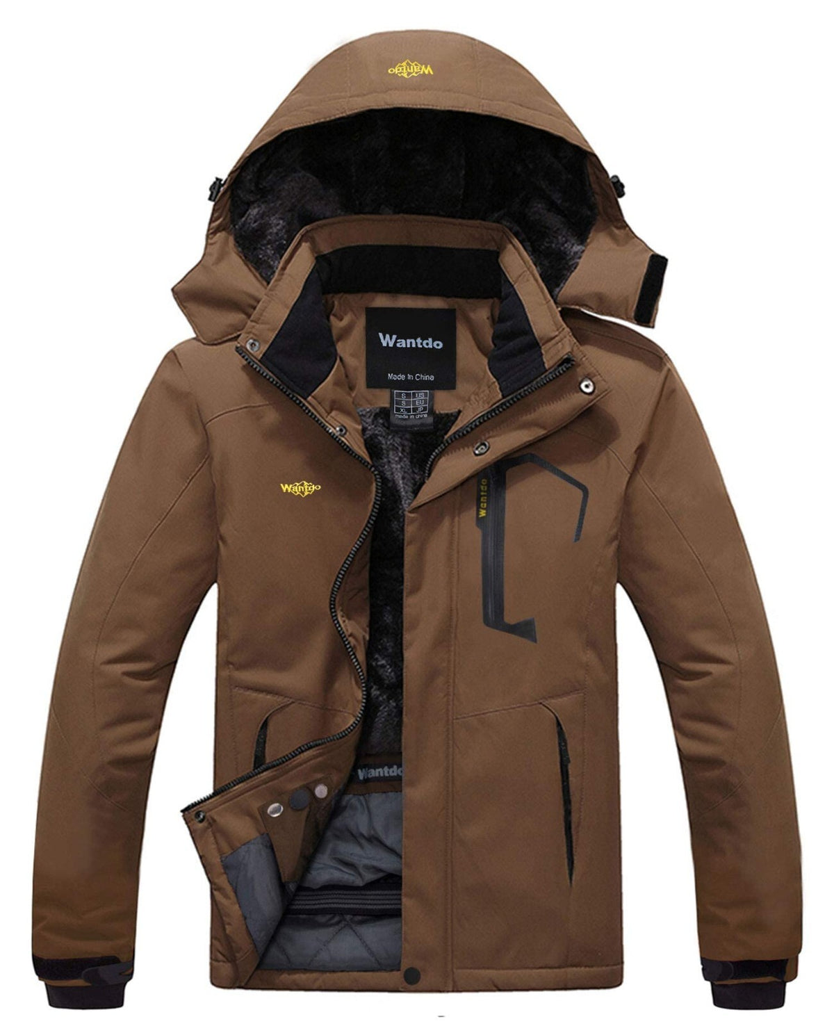 Men's Waterproof Winter Jacket - Warm Ski & Snowboarding Coat with Hood
