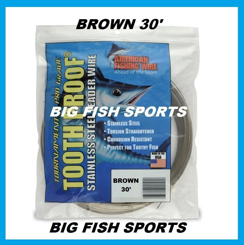 Stainless Steel Fishing Wire Leader 30 ft - Tough, Tooth-Proof, Abrasion Resistant