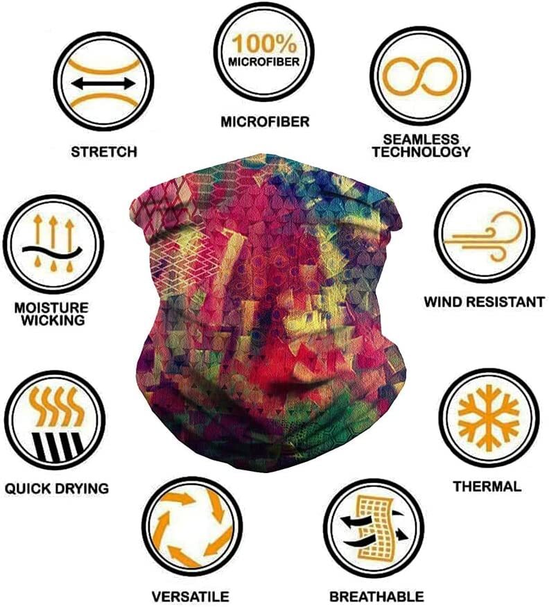 12 Pack Skull Face Masks - Cold Weather Motorcycle Balaclava Gaiter