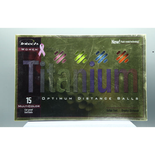 Women Titanium Golf Balls 15 Pack Multicolor Distance & Control