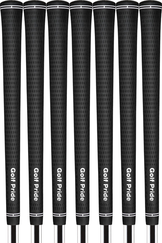 Golf Club Grip Set of 7 - Midsize Tour Velvet Rubber Golf Grips