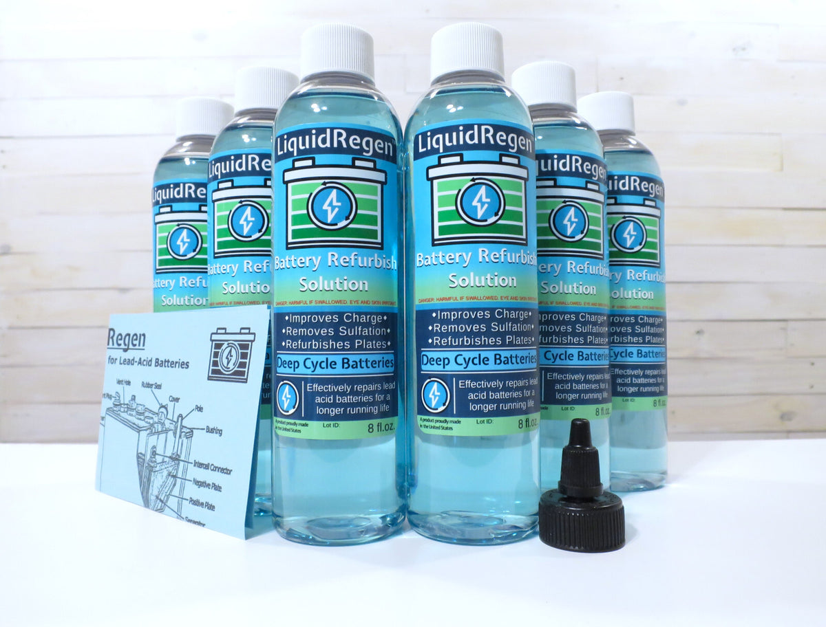Golf Cart Battery Repair Kit 6V to 12V Liquid Solution Renewal