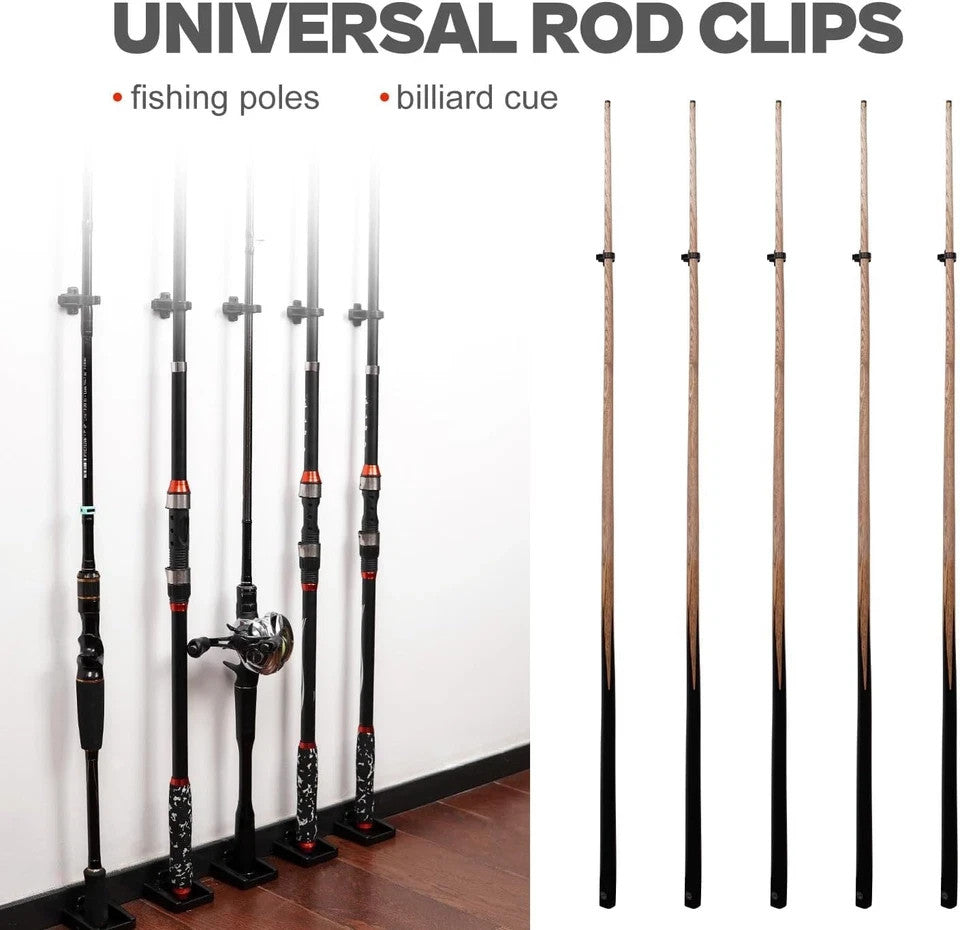 Fishing Rod Rack Clips Kit - Customizable Rod Holder Accessories