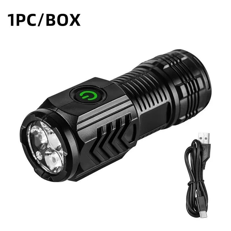 1200000LM USB Rechargeable LED Flashlight Super Bright Tactical Torch