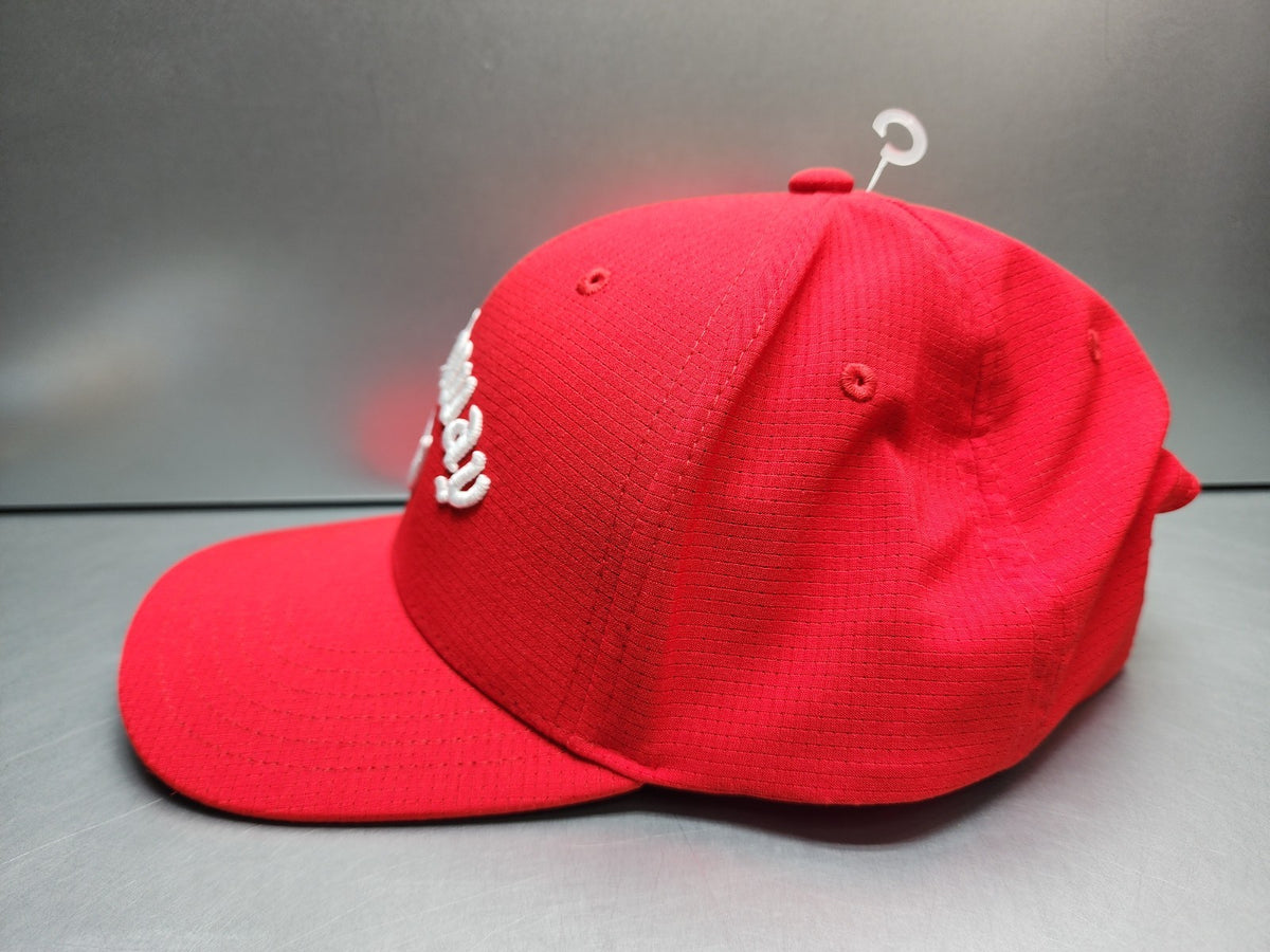 Adjustable Callaway Golf Hat Cap - Red Performance Pro Strapback