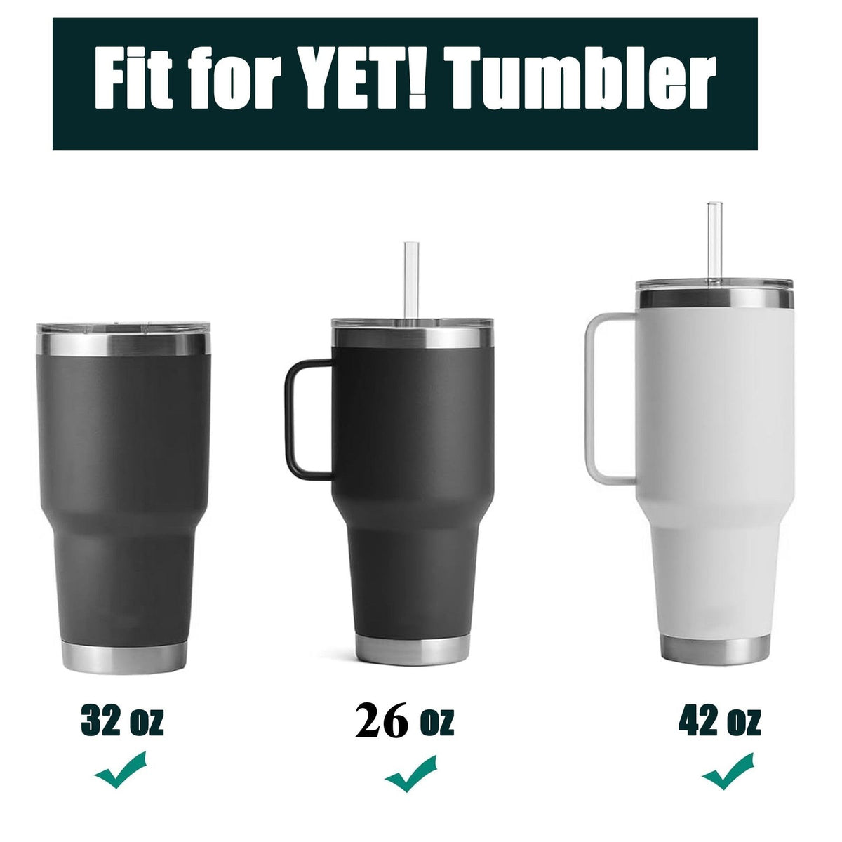 32 oz Replacement Lid for Yeti Tumbler Splash Resistant BPA-Free 2 Pack