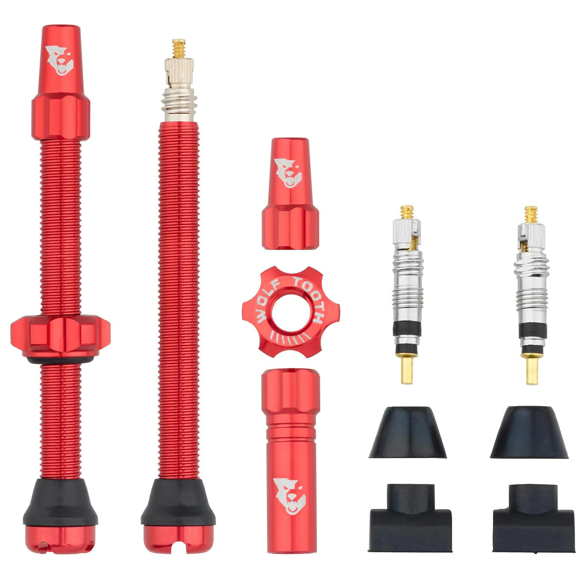 Tubeless Valve Stem Kit for Bicycle - All Sizes & Colors
