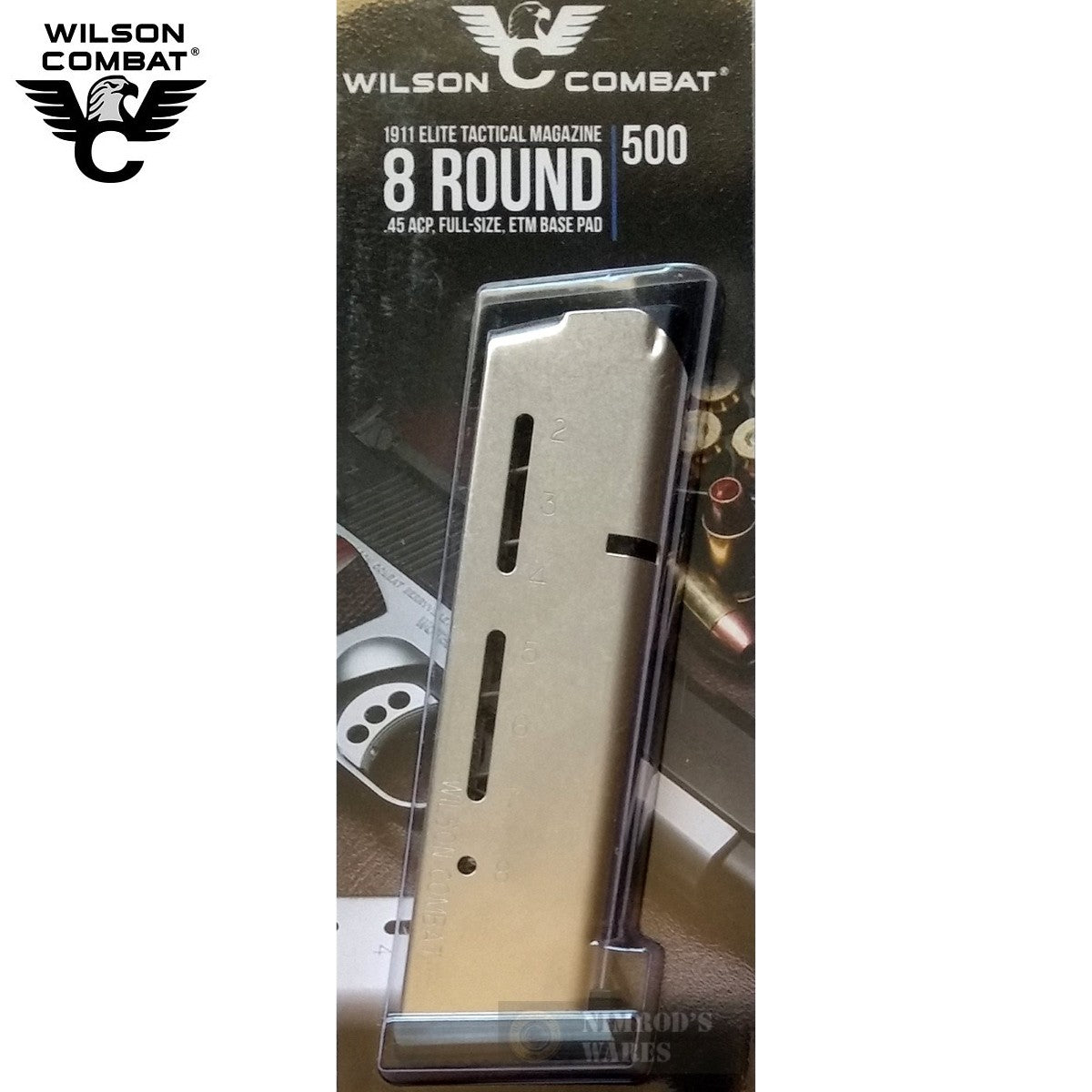 Wilson Combat 1911 Gov't Tactical Magazine .45 ACP 8 Rounds Stainless