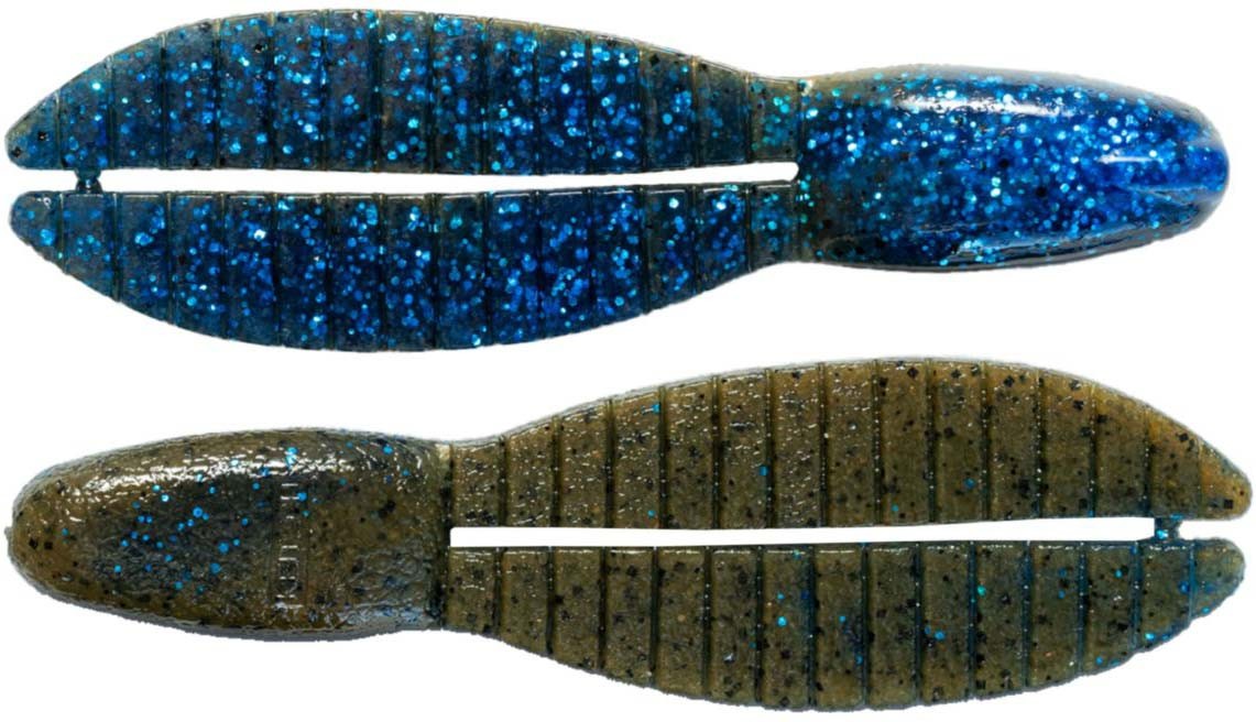 Fishing Soft Plastic Trailer Baits - 3.2 Inch Keitech Flex Chunk, 6 Pack