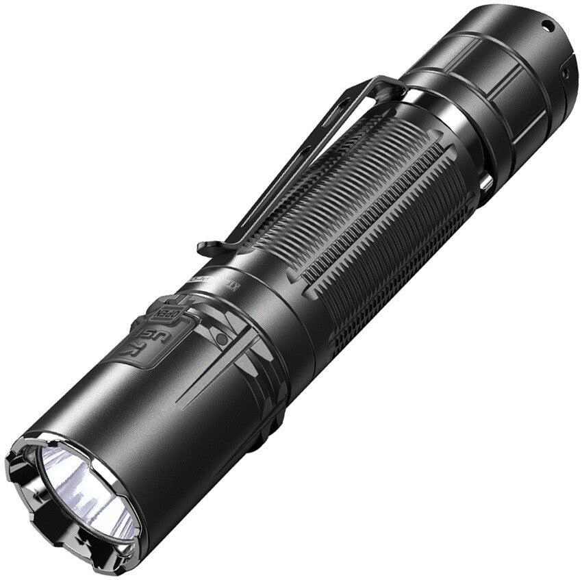Rechargeable Water-Resistant Tactical Flashlight with Strobe, 2100 Lumens