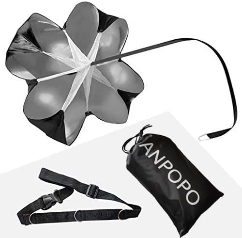 Speed Resistance Parachute for Running Training, 56 Inch Adjustable Waist Belt