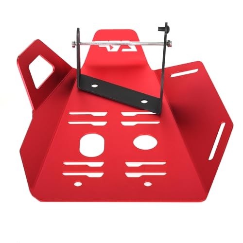 Red Motorcycle Skid Plate for CRF110F 2013-2024 Engine Bash Guard Lower Cover