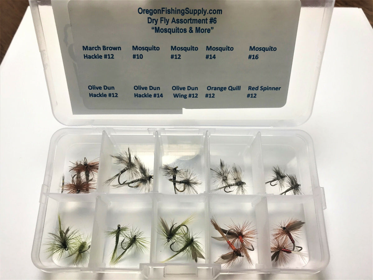 Premium Dry Fly Fishing Assortment Kit for Trout - 20 Hand-Tied Flies