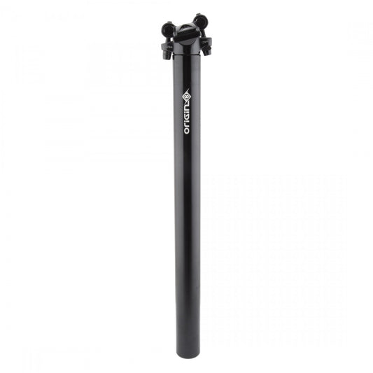 Bike Seatpost 27.2mm x 400mm Aluminum with 0mm Offset - Black