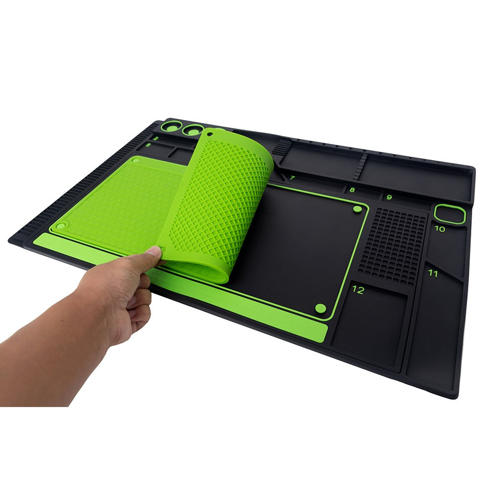 Fly Tying Mat for Fishing Flies - Material Organizer and Tyer Accessory
