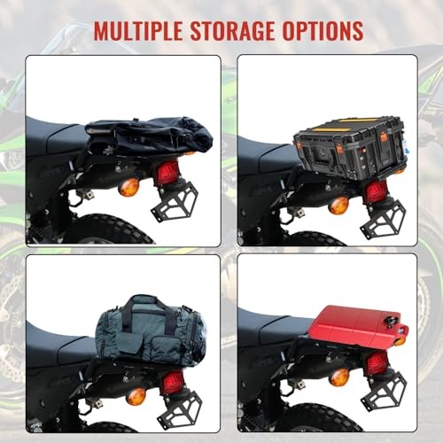 Motorcycle Rear Luggage Rack for Kawasaki KLX230 2020-2024 - Heavy-Duty Steel