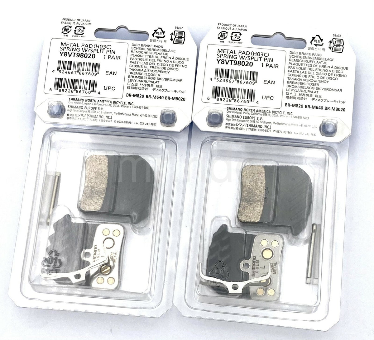 Shimano Saint ZEE Metal 4-Piston Bike Disc Brake Pads Set - Y8VT98020