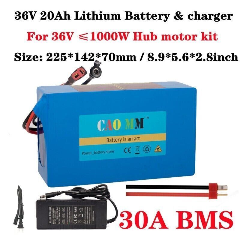 Electric Bicycle Battery 36V/48V 8Ah-20Ah for E-Bikes and Electric Bikes