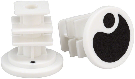 Bicycle Handlebar End Plugs for MTB and Road Bikes - Black Pair
