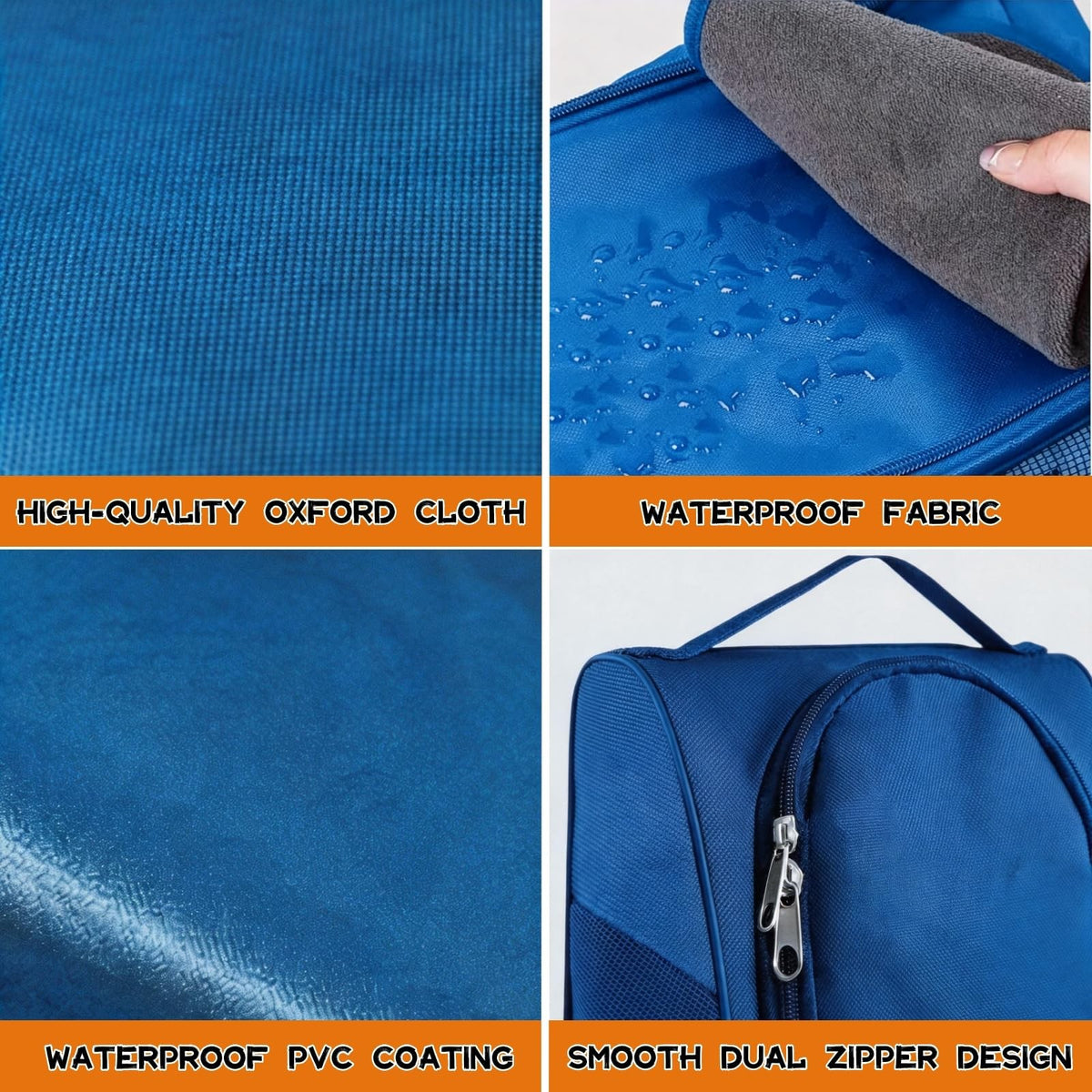 Waterproof Mesh Golf Shoe Bag with Zipper and Ventilation