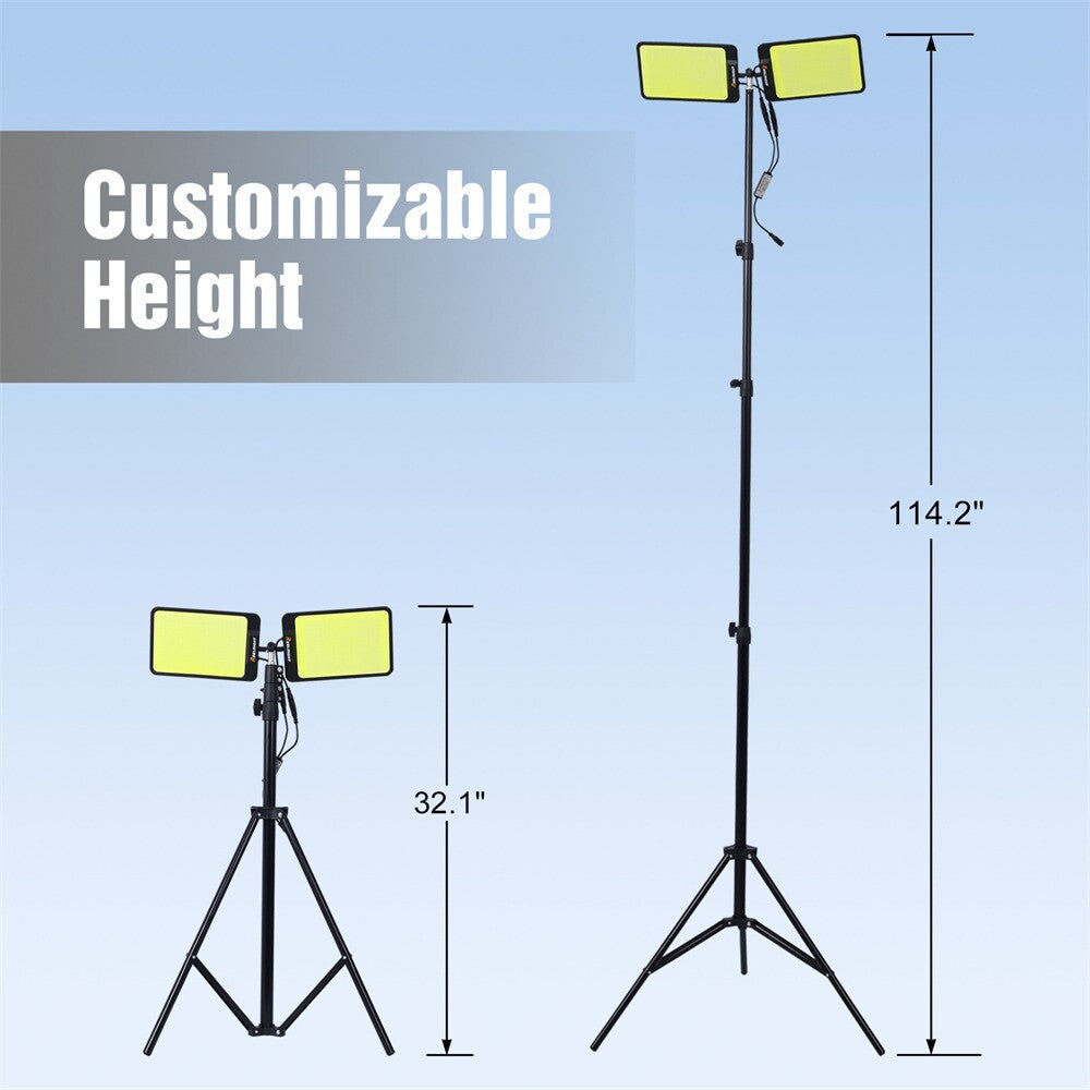 LED Camping Lantern Flood Light 12V Portable Telescopic Outdoor Lighting