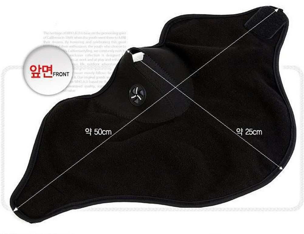 Neoprene Half Face Mask Ski Motorcycle Cycling Neck Warmer - Multiple Colors & Quantities