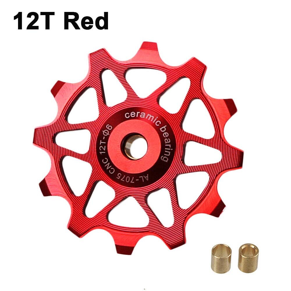 Bike Rear Derailleur Pulley 12T 14T Ceramic Bearing Guide Wheel Parts