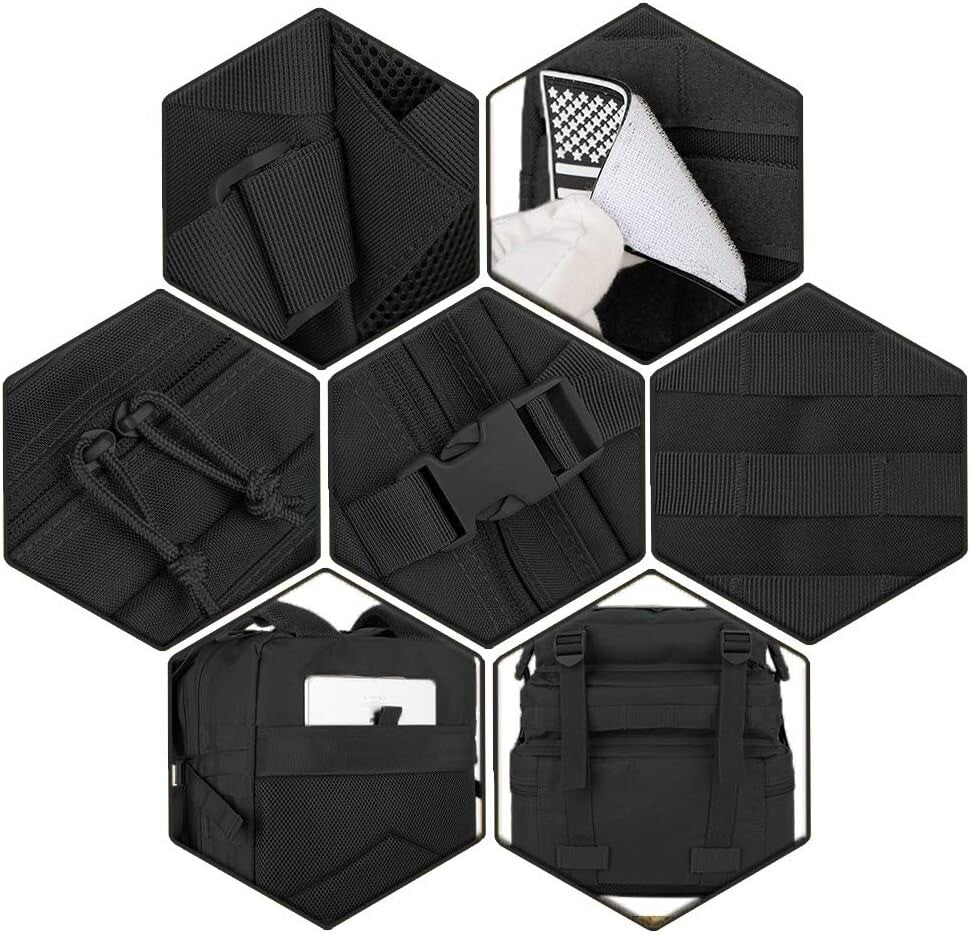 Military Tactical Backpack 30L/45L Molle Assault Bag for Camping Hiking Survival