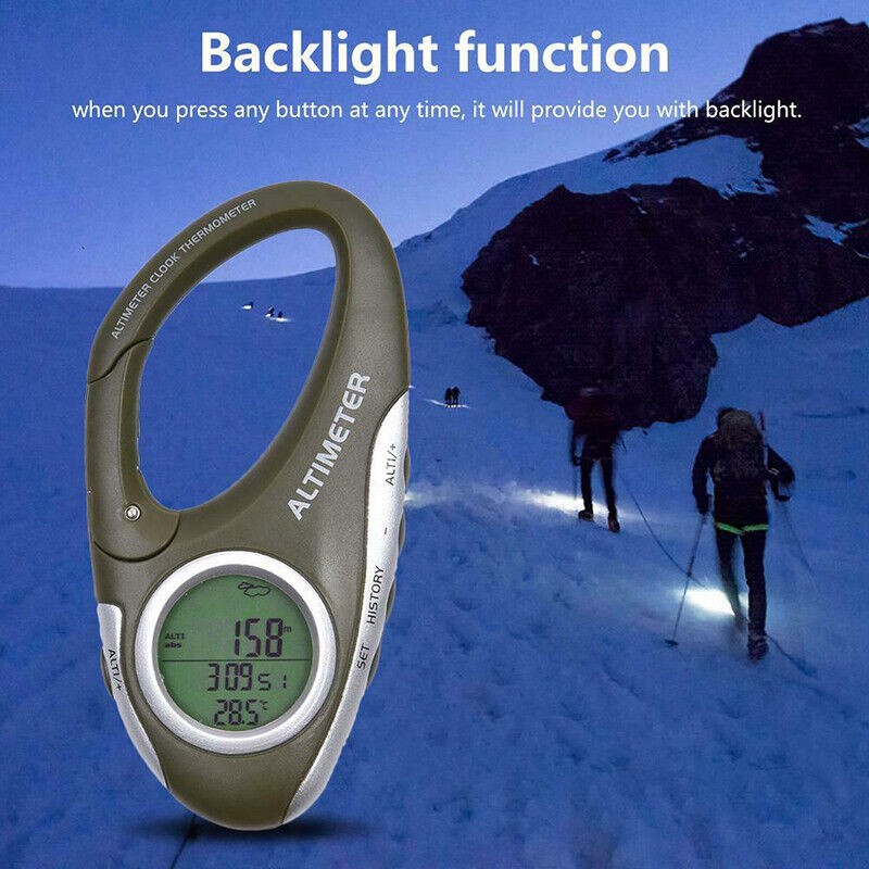 8 in 1 Digital Altimeter Barometer for Climbing Outdoor Activities