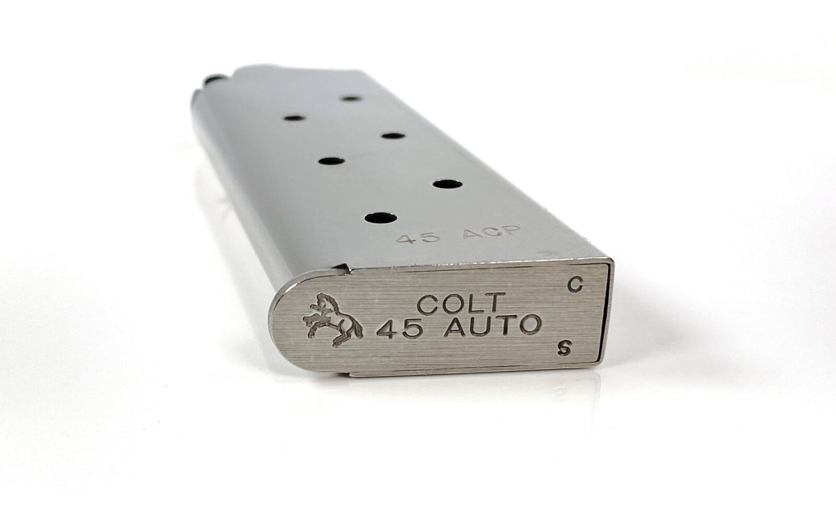 Colt 1911 Officer & Defender 45 ACP 7-Round Stainless Steel Magazine - 2 Pack