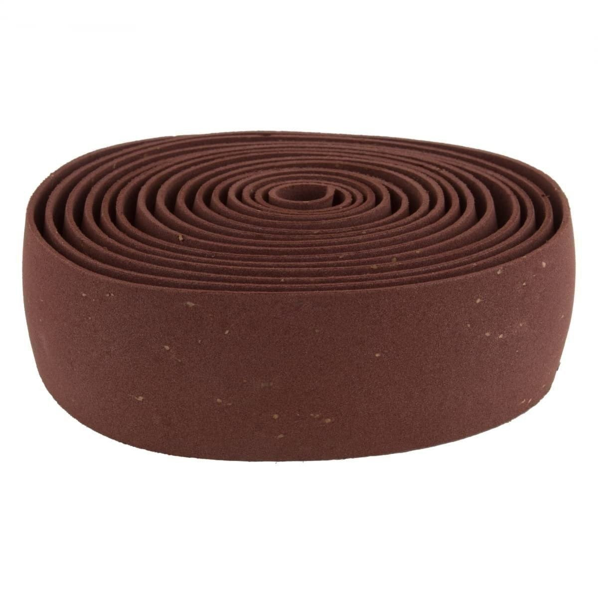 Pro Cork Handlebar Tape for Cycling - Dark Brown, Shock Absorbing, Easy Install