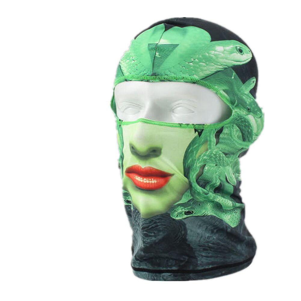 Full Face Balaclava Mask with Skull Print for Outdoor Sports & Tactical Use