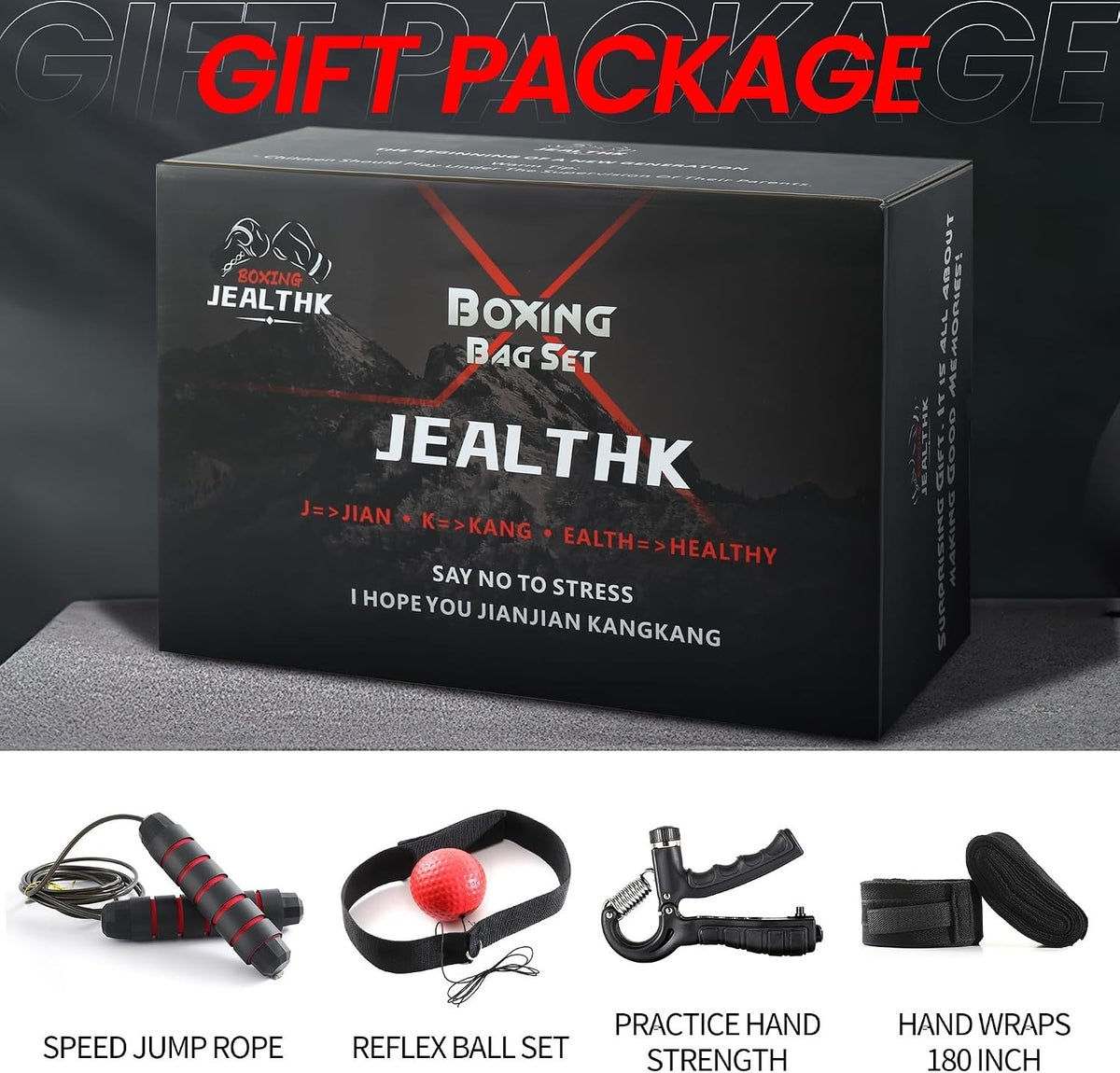 Heavy Punching Bag Set for Adults Unfilled Boxing Training Equipment