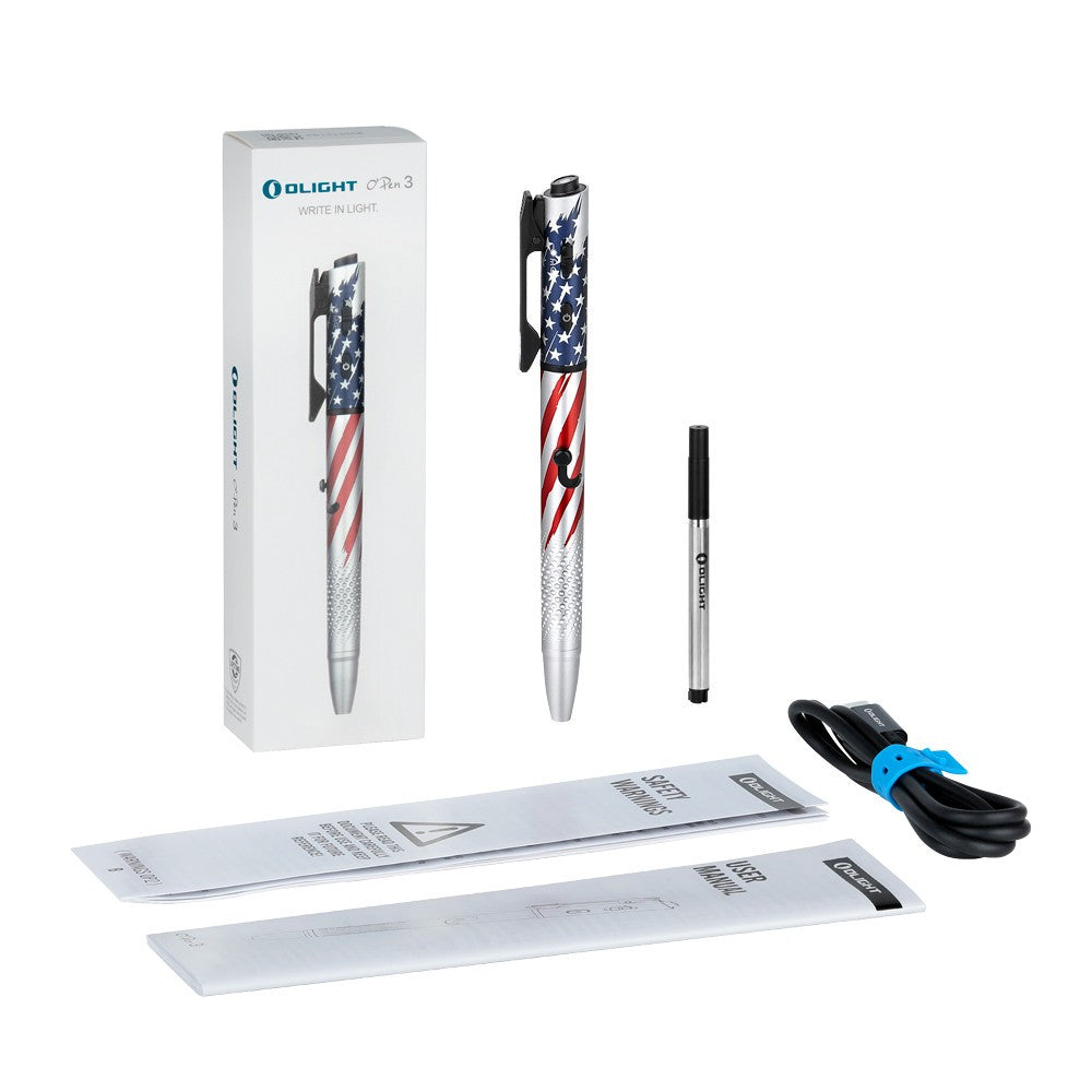 Multifunctional Pen Light with Green Laser - 120 Lumens, Refill Pack Included