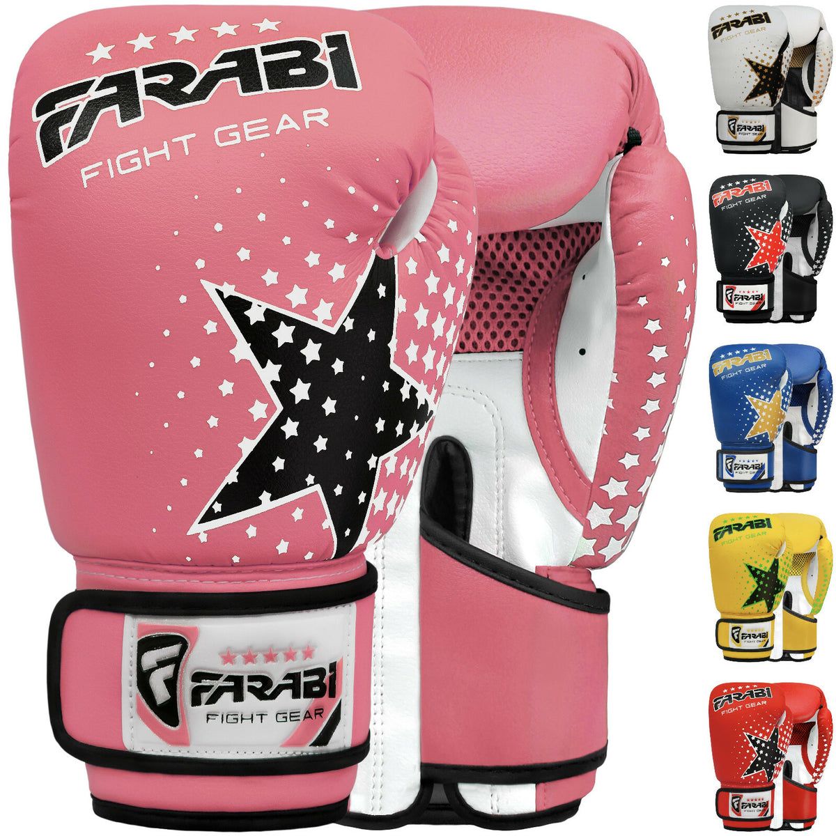Kids Boxing Gloves Junior Training Sparring Punch Mitts 6oz - Multiple Colors