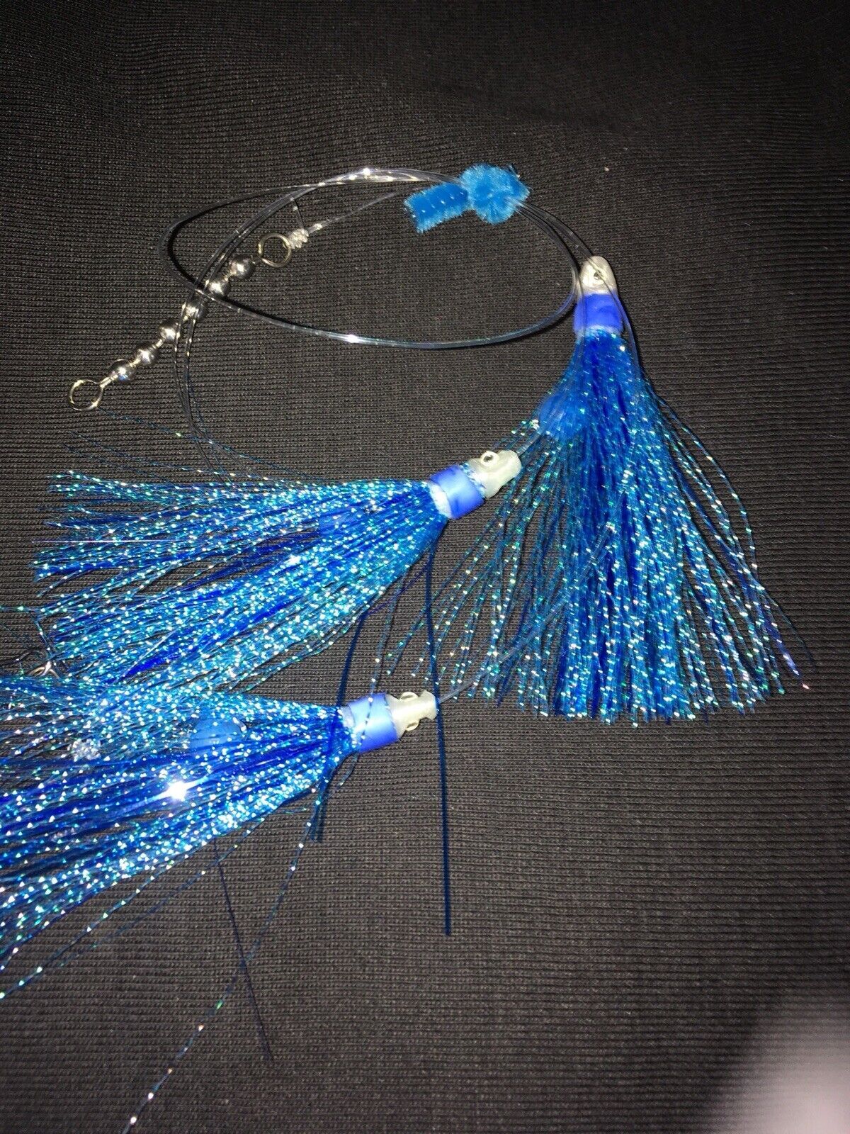 Salmon Trolling Rig Kit with Flash Bulb Flies and Interchangeable Teasers