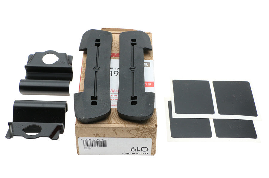 Yakima Q19 Q Tower Clips with D & Vinyl Pads for Roof Racks - 2 Pack
