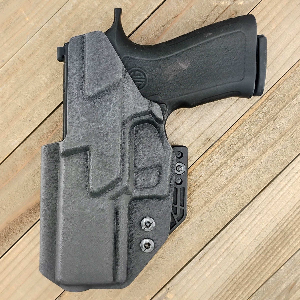 Kydex Holster with Mod Wing - Tactical Black, Optic Ready, Adjustable Carry