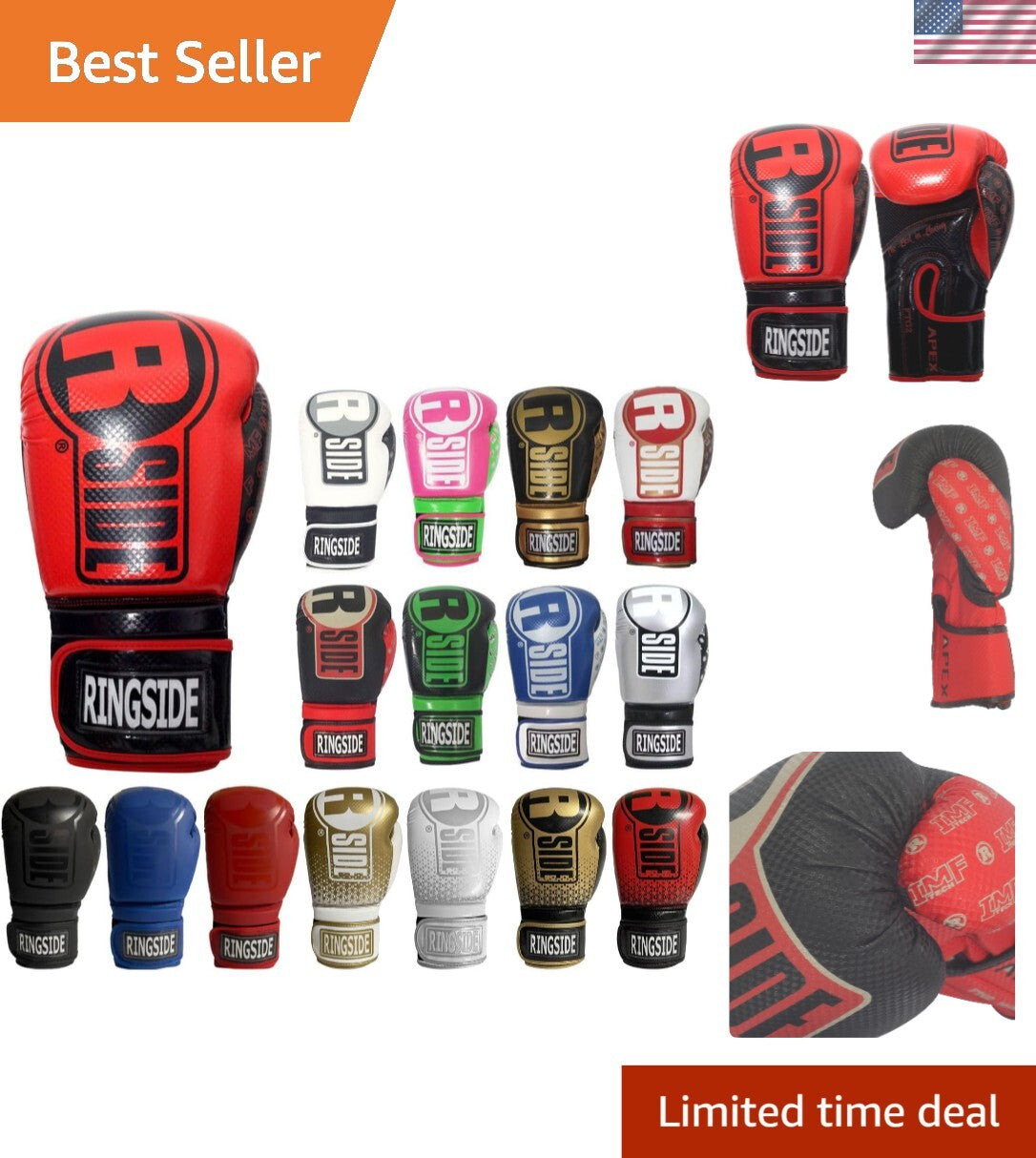 16 oz Boxing Sparring Gloves with Mesh Ventilation for Training