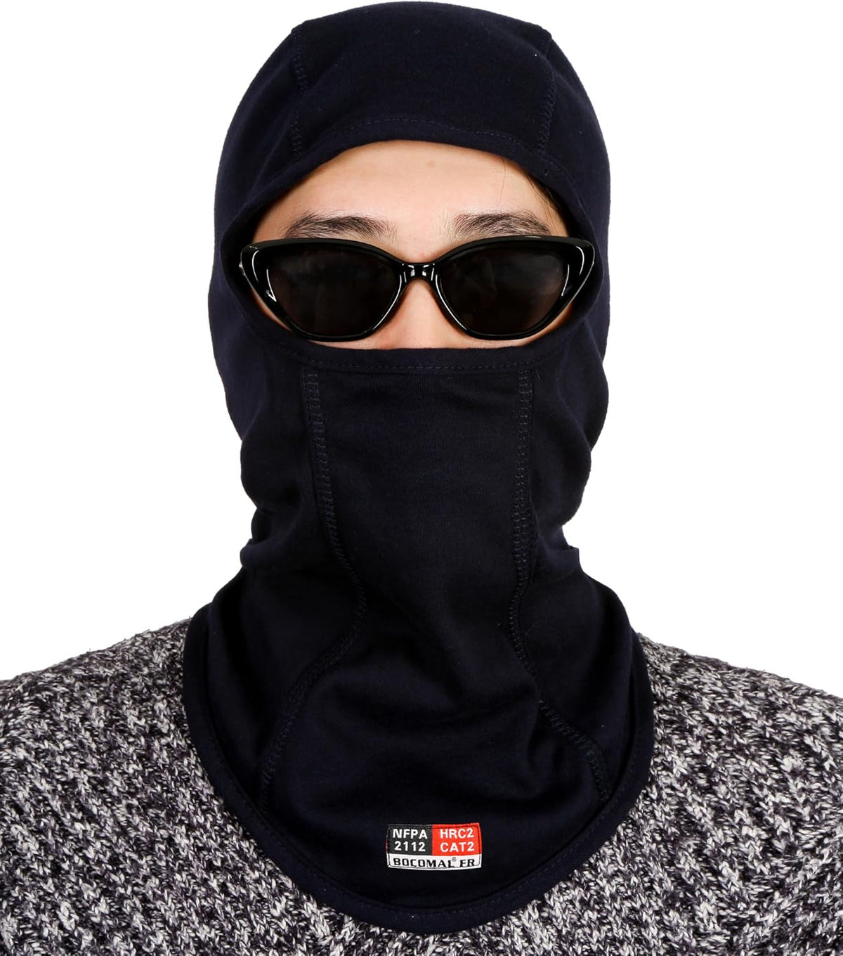 NFPA 2112 Rated Flame Resistant Balaclava Hood Face Mask - Head Protection