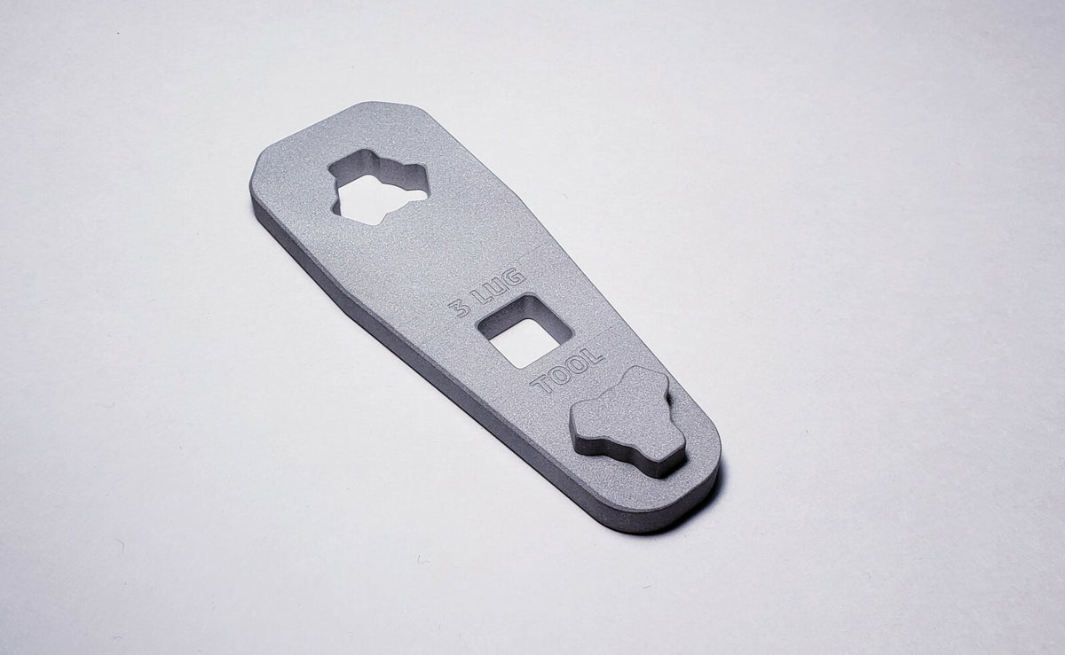 Universal 9mm 3-Lug Wrench Aluminum Suppressor Tool for Firearms