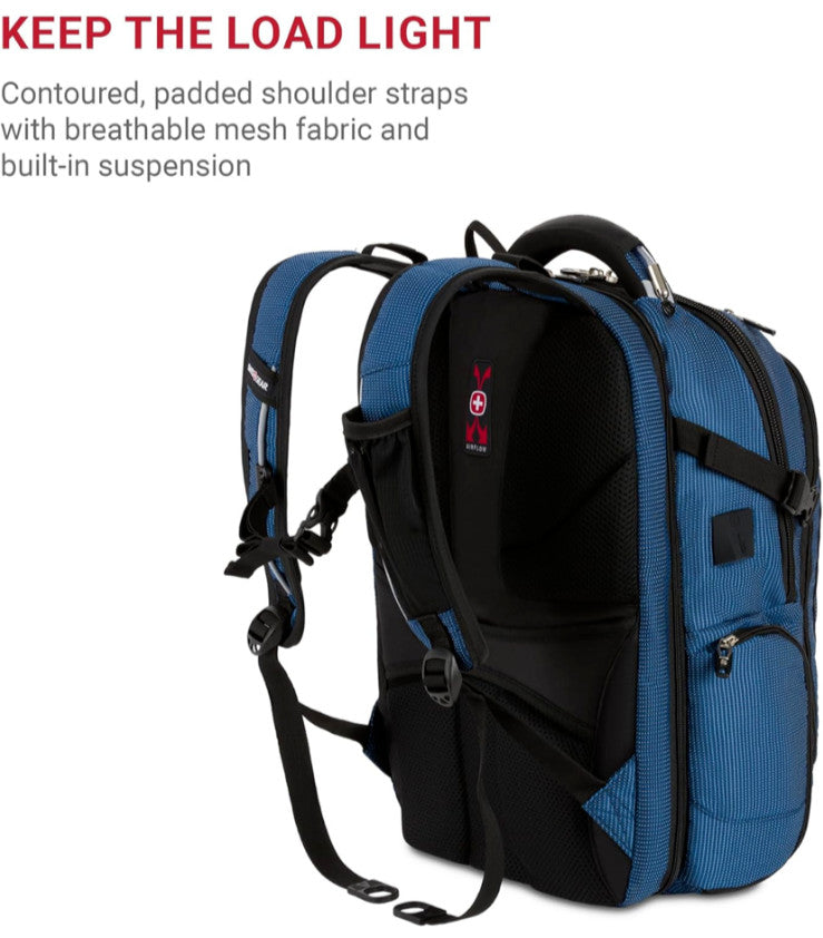 Large Travel Backpack with Laptop Compartment & USB Charging
