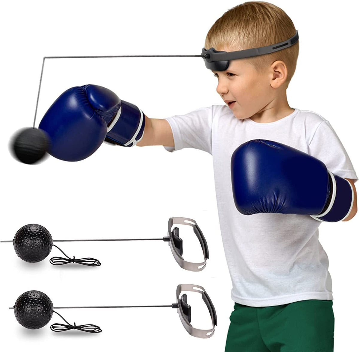 2PCS Reflex Boxing Ball Set for Speed Training and Reaction Improvement