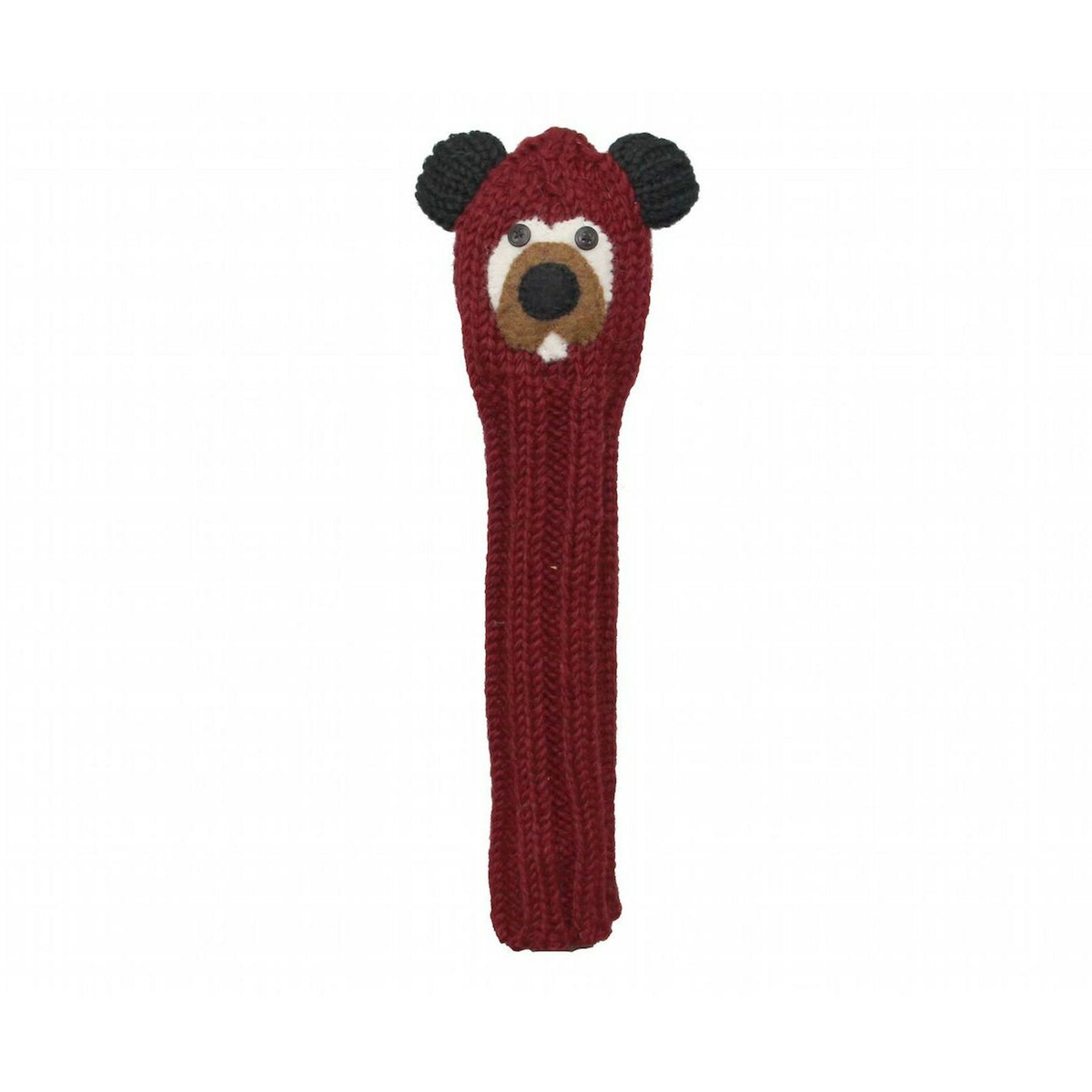 Golf Alignment Stick Cover Wool Animal Knit Golf Accessory Multiple Styles