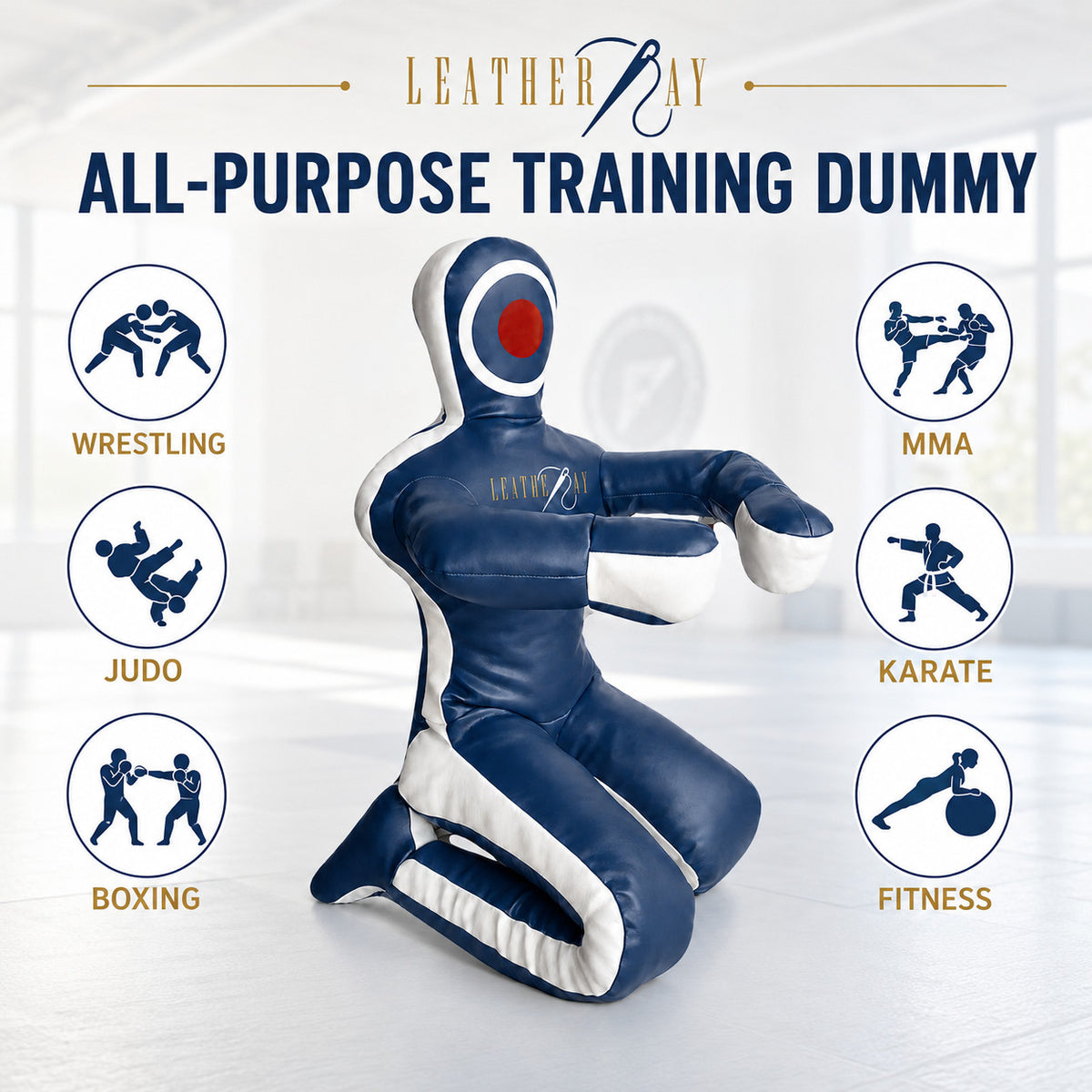 Martial Arts Grappling Dummy Unfilled Vinyl Training Mannequin for MMA Jiu Jitsu Wrestling