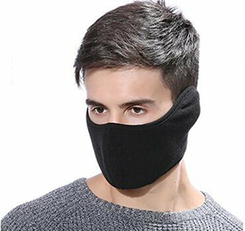 Unisex Fleece Half Face Mask for Ski Snowboarding Outdoor Winter Sports